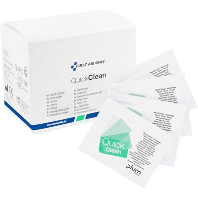 First Aid Only QuickClean Wundreinigungstücher 20 Stück Sterile Wundeiniger auf Wasserbasis sichere und effektive Reinigung von Wunden und Schnitten P-44029 00 First Aid Only QuickClean Wundreinigungstücher 20 Stück Sterile Wundeiniger auf Wasserbasis sichere und effektive Reinigung von Wunden und Schnitten P-44029 00