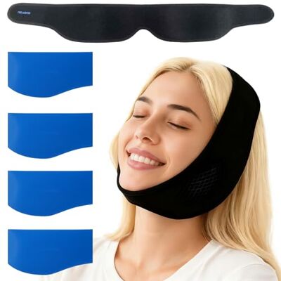 SURFOU Weisheitszahn Kühlkompresse Kühlpads Gesicht, Mit 4 Gel-Kühlpacks – Kalt & Warm, Lindert Schmerzen nach Gesichtschirurgie und Zahnschmerzen, Kühlbandage, Schwarz SURFOU Weisheitszahn Kühlkompresse Kühlpads Gesicht, Mit 4 Gel-Kühlpacks – Kalt & Warm, Lindert Schmerzen nach Gesichtschirurgie und Zahnschmerzen, Kühlbandage, Schwarz