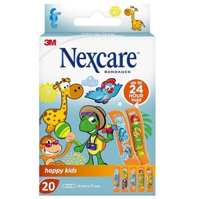 Nexcare Happy Kids Pflaster, 19 mm x 72 mm, 20/Packung Nexcare Happy Kids Pflaster, 19 mm x 72 mm, 20/Packung