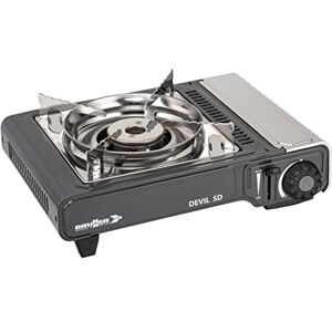 BRUNNER : Gas-Kochplatte Einflammig Outdoor Mit Piezozündung 2,2 kW Gasherd Mit Zündsicherung DEVIL SD NG Für Ventilkartusche Kompakt, Mobil & Im Koffer BRUNNER : Gas-Kochplatte Einflammig Outdoor Mit Piezozündung 2,2 kW Gasherd Mit Zündsicherung DEVIL SD NG Für Ventilkartusche Kompakt, Mobil & Im Koffer