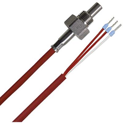 iOVEO 012EF01302 PT100 3-Leiter Einschraubfühler G1/8“ Zoll Edelstahl mit Silikon-Leitung Temperatursensor für Heizungs-, Klima- und Lüftungstechnik, Industrie und Landwirtschaft iOVEO 012EF01302 PT100 3-Leiter Einschraubfühler G1/8“ Zoll Edelstahl mit Silikon-Leitung Temperatursensor für Heizungs-, Klima- und Lüftungstechnik, Industrie und Landwirtschaft