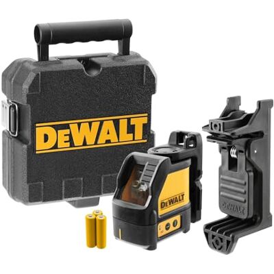 DeWalt Kreuzlinien Laser, rot DW088K (Batteriebetreiben 1 vertikaler und 1 horizontaler Strahl, selbstnivellierend, 2-Tasten Bedienung, Pulsmodus zum Einsatz von Empfängern, Sichtbarkeit bis 15 m) DeWalt Kreuzlinien Laser, rot DW088K (Batteriebetreiben 1 vertikaler und 1 horizontaler Strahl, selbstnivellierend, 2-Tasten Bedienung, Pulsmodus zum Einsatz von Empfängern, Sichtbarkeit bis 15 m)