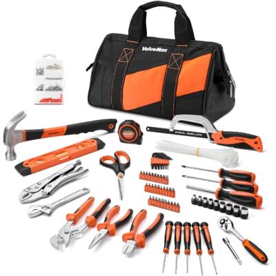ValueMax Werkzeugset 219tlg, Werkzeugtasche bestückt, tägliche Werkzeuge, Werkzeugsatz für Haushalt, DIY, Heimwerker und Mechaniker bei Reparaturen zu Hause oder Profiarbeiten ValueMax Werkzeugset 219tlg, Werkzeugtasche bestückt, tägliche Werkzeuge, Werkzeugsatz für Haushalt, DIY, Heimwerker und Mechaniker bei Reparaturen zu Hause oder Profiarbeiten
