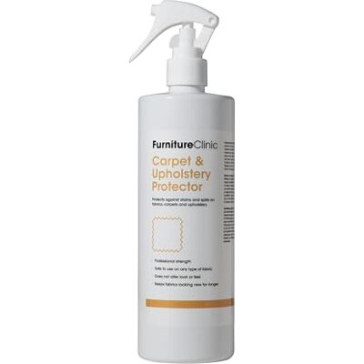 Furniture Clinic Teppich und Polster-Imprägnierspray wirkt schmutz- und wasserabweisend – Gewebeschutz-Spray für Polster, Teppiche, Sofas, Autositze, Schuhe 500ml Furniture Clinic Teppich und Polster-Imprägnierspray wirkt schmutz- und wasserabweisend – Gewebeschutz-Spray für Polster, Teppiche, Sofas, Autositze, Schuhe 500ml