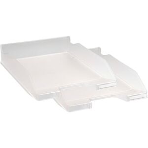 Exacompta 11323SD 2er Pack Briefablage Combo Midi aus stabilem Kunststoff DIN A4. Idealer Briefkorb für Ihre Organisation. Robuster und stapelbarer Ablagekorb glasklar transparent Exacompta 11323SD 2er Pack Briefablage Combo Midi aus stabilem Kunststoff DIN A4. Idealer Briefkorb für Ihre Organisation. Robuster und stapelbarer Ablagekorb glasklar transparent