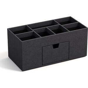 BIGSO BOX OF SWEDEN BIGSO VENDELA Schreibtisch Organizer mit 7 Fächern und Schublade – Ablagebox aus Faserplatte und Papier in Leinenoptik – Schreibtischset für Büromaterial – schwarz BIGSO BOX OF SWEDEN BIGSO VENDELA Schreibtisch Organizer mit 7 Fächern und Schublade – Ablagebox aus Faserplatte und Papier in Leinenoptik – Schreibtischset für Büromaterial – schwarz