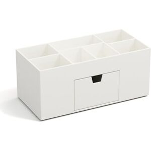 BIGSO BOX OF SWEDEN BIGSO VENDELA Schreibtisch Organizer mit 7 Fächern und Schublade – Ablagebox aus Faserplatte und Papier – Schreibtischset für Büromaterial – weiß BIGSO BOX OF SWEDEN BIGSO VENDELA Schreibtisch Organizer mit 7 Fächern und Schublade – Ablagebox aus Faserplatte und Papier – Schreibtischset für Büromaterial – weiß