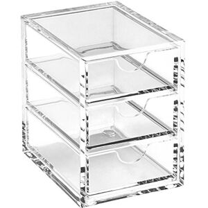 OSCO A3274 Magazin mit 3 Schubladen aus klarem Acryl, XS, durchsichtig OSCO A3274 Magazin mit 3 Schubladen aus klarem Acryl, XS, durchsichtig