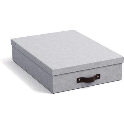 BIGSO BOX OF SWEDEN OSKAR Dokumentenbox A4 – Aufbewahrungsbox mit Deckel und Griff – Schreibtischablage für Papier, Broschüren & Dokumente – Schachtel aus Faserplatte und Papier Hellgrau BIGSO BOX OF SWEDEN OSKAR Dokumentenbox A4 – Aufbewahrungsbox mit Deckel und Griff – Schreibtischablage für Papier, Broschüren & Dokumente – Schachtel aus Faserplatte und Papier Hellgrau