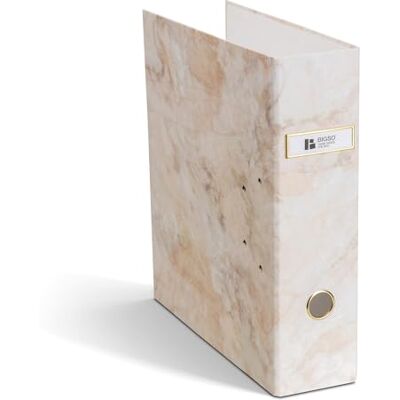 BIGSO ARCHIE Ordner mit 2 Ringen und Hebelmechanik – Ringordner aus Faserplatte und Papier – Ringbuch A4 zum Abheften von losem Papier – beige BIGSO ARCHIE Ordner mit 2 Ringen und Hebelmechanik – Ringordner aus Faserplatte und Papier – Ringbuch A4 zum Abheften von losem Papier – beige