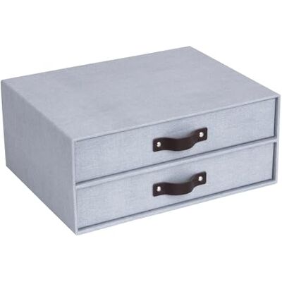 BIGSO BOX OF SWEDEN BIGSO BIRGER Schubladenbox – Aufbewahrungsbox mit 2 Schubladen – Schreibtisch Ablage für Dokumente & Bürobedarf – Ablagesystem aus recycelter Faserplatte und Papier – hellgrau BIGSO BOX OF SWEDEN BIGSO BIRGER Schubladenbox – Aufbewahrungsbox mit 2 Schubladen – Schreibtisch Ablage für Dokumente & Bürobedarf – Ablagesystem aus recycelter Faserplatte und Papier – hellgrau