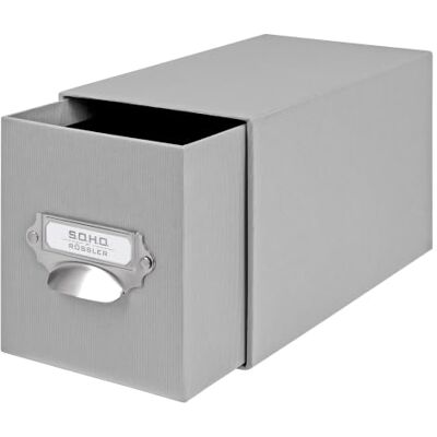Rössler SOHO CD-Schubladenbox Schubladen-Aufbewahrungsbox Organizer mit Schublade Storage Box Aufbewahrung & Organisation (BxHxT): 143 x 158 x 261 mm 1 Stück Farbe: Grau Stone Rössler SOHO CD-Schubladenbox Schubladen-Aufbewahrungsbox Organizer mit Schublade Storage Box Aufbewahrung & Organisation (BxHxT): 143 x 158 x 261 mm 1 Stück Farbe: Grau Stone