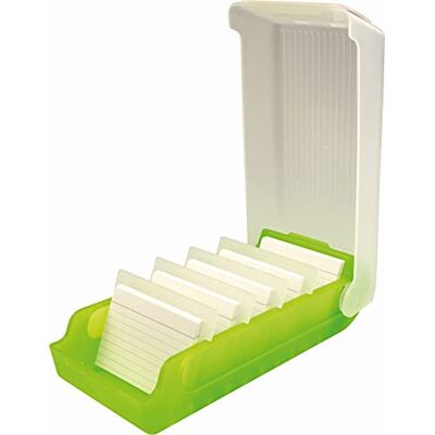 Helit H6901059 Karteikarten Box „the beebox“ DIN A8 quer, grün, Lernkartei und Aufbewahrungsbox Helit H6901059 Karteikarten Box „the beebox“ DIN A8 quer, grün, Lernkartei und Aufbewahrungsbox