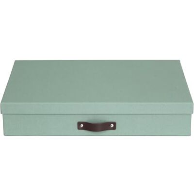 BIGSO SVERKER Dokumentenbox A3 – Aufbewahrungsbox mit Deckel und Griff – Schreibtischablage für Unterlagen, Skizzen & Dokumente – Archivbox aus recycelter Faserplatte und Papier – mintgrün BIGSO SVERKER Dokumentenbox A3 – Aufbewahrungsbox mit Deckel und Griff – Schreibtischablage für Unterlagen, Skizzen & Dokumente – Archivbox aus recycelter Faserplatte und Papier – mintgrün