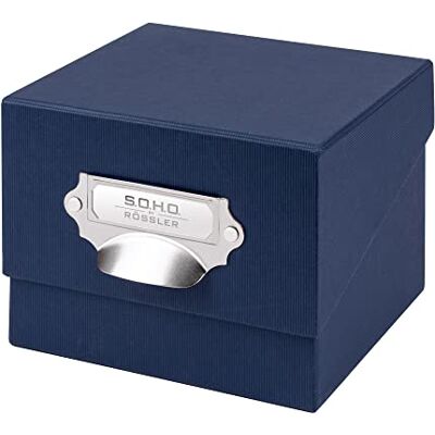 Rössler SOHO Foto Aufbewahrungsbox Fotobox Aufbewahrungsbox mit Deckel Organizer Box Visitenkarten Aufbewahrung Boxen Aufbewahrung Storage Boxes 17x15x13 cm 1 Stück Farbe: Blau Navy Rössler SOHO Foto Aufbewahrungsbox Fotobox Aufbewahrungsbox mit Deckel Organizer Box Visitenkarten Aufbewahrung Boxen Aufbewahrung Storage Boxes 17x15x13 cm 1 Stück Farbe: Blau Navy