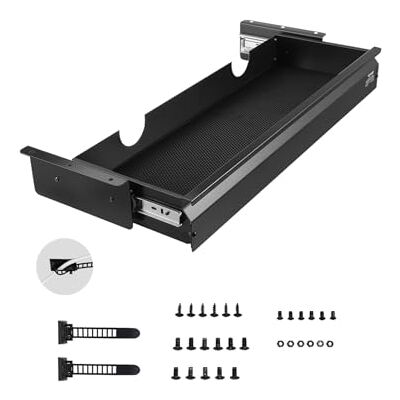 VEVOR Untertisch Schublade 740x235x107mm, Unterbau Schreibtisch, versteckter Schreibtisch-Aufbewahrungs-Organizer, Bleistiftschublade unter dem Tisch für Sitz-Steh-Arbeitsplätze im Büro & zu Hause VEVOR Untertisch Schublade 740x235x107mm, Unterbau Schreibtisch, versteckter Schreibtisch-Aufbewahrungs-Organizer, Bleistiftschublade unter dem Tisch für Sitz-Steh-Arbeitsplätze im Büro & zu Hause