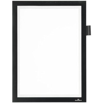 Durable Duraframe Magnetic Note Inforahmen, A4, schwarz, 498901 Offener Magnetrahmen mit Stifthalter, für Whiteboards & Spinde, direktes Beschriften von Dokumenten, Made in Poland Durable Duraframe Magnetic Note Inforahmen, A4, schwarz, 498901 Offener Magnetrahmen mit Stifthalter, für Whiteboards & Spinde, direktes Beschriften von Dokumenten, Made in Poland