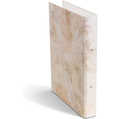 BIGSO RINGO Ringbuch A4 – Aufbewahrungsbox mit 2 Ringen – Schreibtischablage für Dokumente, Klarsichthüllen & Trennblätter – Ringhefter aus Faserplatte und Papier – Beige Marmor BIGSO RINGO Ringbuch A4 – Aufbewahrungsbox mit 2 Ringen – Schreibtischablage für Dokumente, Klarsichthüllen & Trennblätter – Ringhefter aus Faserplatte und Papier – Beige Marmor