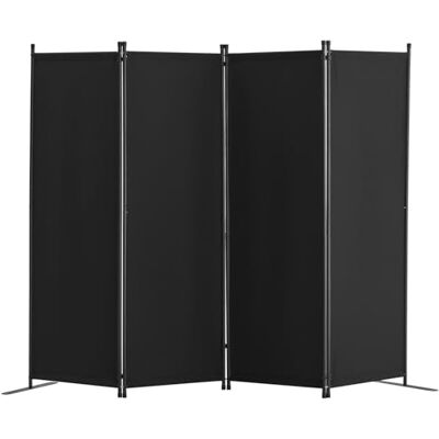 VEVOR Raumteiler Trennwand 4-teiliger Paravent Stellwand, Faltbarer Sichtschutz für Büro Schlafzimmer Esszimmer Arbeitszimmer Balkon, Raumtrenner freistehend (228 x 45 x 172,5 cm), Schwarz VEVOR Raumteiler Trennwand 4-teiliger Paravent Stellwand, Faltbarer Sichtschutz für Büro Schlafzimmer Esszimmer Arbeitszimmer Balkon, Raumtrenner freistehend (228 x 45 x 172,5 cm), Schwarz