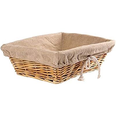 Olympia Rechteckiger Weidenkorb mit herausnehmbarem Einsatz, Braun, Größe: 95 (H) x 315 (B) x 230 (L) mm, Präsentationskorb für Brot und Gebäck, gewerbliches Buffet und Heimgebrauch, U746 Olympia Rechteckiger Weidenkorb mit herausnehmbarem Einsatz, Braun, Größe: 95 (H) x 315 (B) x 230 (L) mm, Präsentationskorb für Brot und Gebäck, gewerbliches Buffet und Heimgebrauch, U746