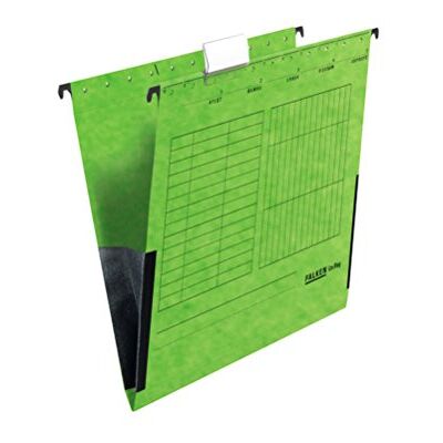 FALKEN 25x Hängetasche Recycling DIN A4 mit Leinenfröschen grün Made in Germany Blauer Engel ideal für die lose Blatt-Ablage im Büro und der Behörde FALKEN 25x Hängetasche Recycling DIN A4 mit Leinenfröschen grün Made in Germany Blauer Engel ideal für die lose Blatt-Ablage im Büro und der Behörde