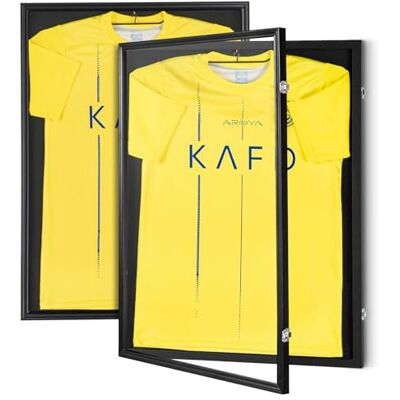 VEVOR 2er-Set Trikot-Vitrine 590 x 790 x 40 mm abschließbare Schattenbox für Sporttrikots mit 98% UV-Schutz PC-Glas und Kleiderbügeln für Baseball- Basketball- Football- Hockey-Shirts und Uniformen VEVOR 2er-Set Trikot-Vitrine 590 x 790 x 40 mm abschließbare Schattenbox für Sporttrikots mit 98% UV-Schutz PC-Glas und Kleiderbügeln für Baseball- Basketball- Football- Hockey-Shirts und Uniformen