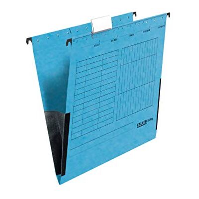 FALKEN 25x Hängetasche Recycling DIN A4 mit Leinenfröschen blau Made in Germany Blauer Engel ideal für die lose Blatt-Ablage im Büro und der Behörde FALKEN 25x Hängetasche Recycling DIN A4 mit Leinenfröschen blau Made in Germany Blauer Engel ideal für die lose Blatt-Ablage im Büro und der Behörde