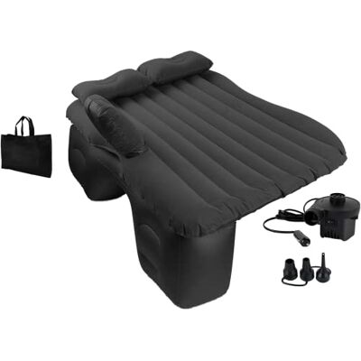 EDIESI , Luftmatratze Auto, Aufblasbares Bett, Autobett, Schlafmatratze, mit 12V elektrischer Luftpumpe und 3 Adaptern, Schnelle Inflation und Deflation (Schwarz) EDIESI , Luftmatratze Auto, Aufblasbares Bett, Autobett, Schlafmatratze, mit 12V elektrischer Luftpumpe und 3 Adaptern, Schnelle Inflation und Deflation (Schwarz)