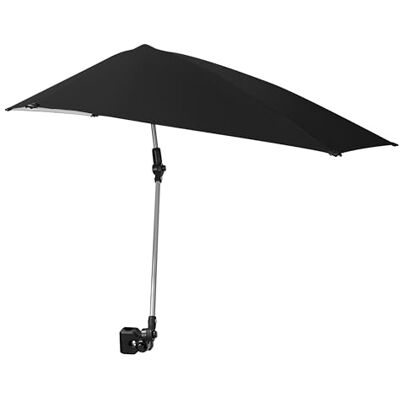 Sport-Brella Versa-Brella Verstellbarer Sonnenschirm 107 cm, mit 360° 3-Wege-Schwenk, UPF 50+ Schutz, leicht & kompakt für Stühle, Kinderwagen, Strand, Camping, Sport und Outdoor-Aktivitäten Schwarz Sport-Brella Versa-Brella Verstellbarer Sonnenschirm 107 cm, mit 360° 3-Wege-Schwenk, UPF 50+ Schutz, leicht & kompakt für Stühle, Kinderwagen, Strand, Camping, Sport und Outdoor-Aktivitäten Schwarz