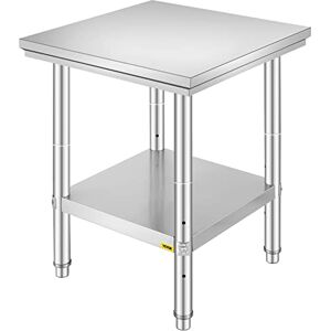 VEVOR Edelstahl Arbeitstisch 60 cm x 60 cm Essenszubereitung für die Zubereitung von Mahlzeiten, Nähen, Waschen, Basteln, Garagennutzung usw. VEVOR Edelstahl Arbeitstisch 60 cm x 60 cm Essenszubereitung für die Zubereitung von Mahlzeiten, Nähen, Waschen, Basteln, Garagennutzung usw.