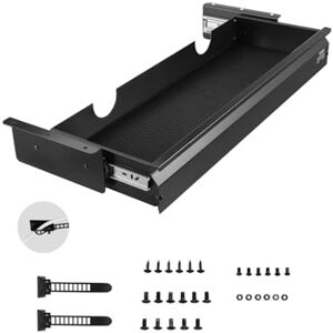 VEVOR Untertisch Schublade 740x235x107mm, Unterbau Schreibtisch, versteckter Schreibtisch-Aufbewahrungs-Organizer, Bleistiftschublade unter dem Tisch für Sitz-Steh-Arbeitsplätze im Büro & zu Hause VEVOR Untertisch Schublade 740x235x107mm, Unterbau Schreibtisch, versteckter Schreibtisch-Aufbewahrungs-Organizer, Bleistiftschublade unter dem Tisch für Sitz-Steh-Arbeitsplätze im Büro & zu Hause