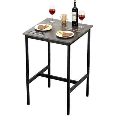 VEVOR Bartisch Bistrotisch Kneipentisch mit Metallrahmen, Kleiner Küchentisch Esstisch (610 x 610 x 914 mm), Ausstellungstisch für Wohnzimmerpartys Pubs Esszimmer Cafés, rustikales Braun & Schwarz VEVOR Bartisch Bistrotisch Kneipentisch mit Metallrahmen, Kleiner Küchentisch Esstisch (610 x 610 x 914 mm), Ausstellungstisch für Wohnzimmerpartys Pubs Esszimmer Cafés, rustikales Braun & Schwarz