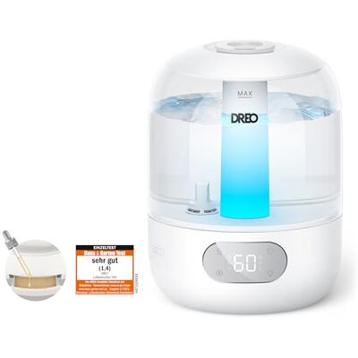 DREO Luftbefeuchters für Schlafzimmer, kühler Nebel Luftbefeuchter für Haus und großen Raum, leiser Luftbefeuchter für Baby, Nachtlicht, ätherisches Diffusor, schnelle Ultraschall Luftbefeuchters DREO Luftbefeuchters für Schlafzimmer, kühler Nebel Luftbefeuchter für Haus und großen Raum, leiser Luftbefeuchter für Baby, Nachtlicht, ätherisches Diffusor, schnelle Ultraschall Luftbefeuchters