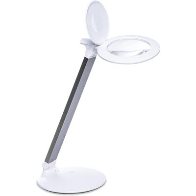 daylight Halo Go™ Tragbare Aufladbare Lupenleuchte – 2 Helligkeitsstufen, 6000K, LED Lupenlampe für Augenpflege, Basteln, Lesen & Detailarbeit, Weiß daylight Halo Go™ Tragbare Aufladbare Lupenleuchte – 2 Helligkeitsstufen, 6000K, LED Lupenlampe für Augenpflege, Basteln, Lesen & Detailarbeit, Weiß