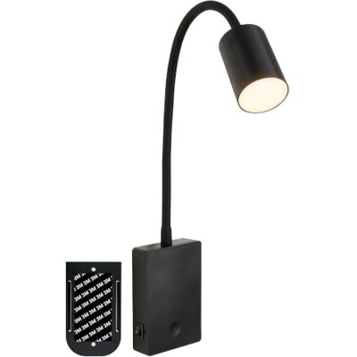 BRILONER LED Leselampe, Akku, Touch, Dimmbar, Halterung Ankleben, Schwarz Warmweißes Licht, Wandlampe, Bettlampe, Leselampe Bett, ohne Stromanschluss, Akku Wechselbar, 7x51x4,5 cm, IP20, LED BRILONER LED Leselampe, Akku, Touch, Dimmbar, Halterung Ankleben, Schwarz Warmweißes Licht, Wandlampe, Bettlampe, Leselampe Bett, ohne Stromanschluss, Akku Wechselbar, 7x51x4,5 cm, IP20, LED