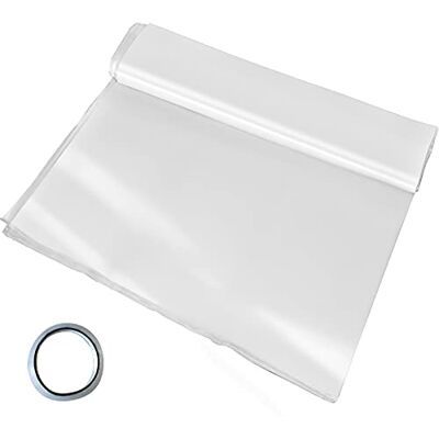 VEVOR PE Gewächshausfolien 3,6 M Länge x 7,6 M Breite Transparent Treibhausfolien, 0,15 mm Dicke Folientunnel, reißfeste Gartenfolien aus Polyethylen als Plastikfolien für Abdeckungen im Außenbereich VEVOR PE Gewächshausfolien 3,6 M Länge x 7,6 M Breite Transparent Treibhausfolien, 0,15 mm Dicke Folientunnel, reißfeste Gartenfolien aus Polyethylen als Plastikfolien für Abdeckungen im Außenbereich