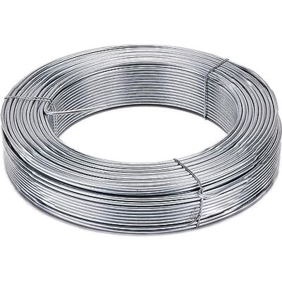 Flandria Spanndraht aus verzinktem Stahl, 2,7 mm x 100 m – zur Befestigung von Zäunen, Maschendraht, Spalier und für den Außenbereich Flandria Spanndraht aus verzinktem Stahl, 2,7 mm x 100 m – zur Befestigung von Zäunen, Maschendraht, Spalier und für den Außenbereich