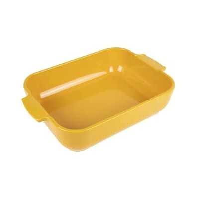 Peugeot Rechteckige Auflaufform aus Keramik 32 cm x 20 cm x 6.5 cm Fassungsvermögen: 2.7 L 10 Jahre Garantie französisches Know-how Gelbes Safran Peugeot Rechteckige Auflaufform aus Keramik 32 cm x 20 cm x 6.5 cm Fassungsvermögen: 2.7 L 10 Jahre Garantie französisches Know-how Gelbes Safran