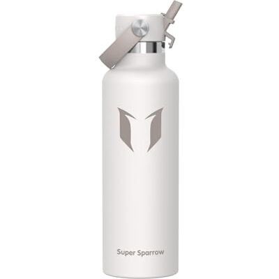 Super Sparrow Trinkflasche Edelstahl Thermobecher 750ml FlipFlow Trinkflaschen mit Strohhalm BPA-Frei Thermoskanne, Thermosflasche für Sport, Travel, Schule, Outdoor Super Sparrow Trinkflasche Edelstahl Thermobecher 750ml FlipFlow Trinkflaschen mit Strohhalm BPA-Frei Thermoskanne, Thermosflasche für Sport, Travel, Schule, Outdoor