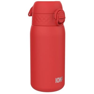 ion8 Isolierte Edelstahl-Trinkflasche, 320 ml, Auslaufsicher, Einhandöffnung, Sichere Verriegelung, Spülmaschinenfest, Klappdeckel, Tragegriff, Leicht zu Reinigen, Langlebig & Kratzfest, Rot ion8 Isolierte Edelstahl-Trinkflasche, 320 ml, Auslaufsicher, Einhandöffnung, Sichere Verriegelung, Spülmaschinenfest, Klappdeckel, Tragegriff, Leicht zu Reinigen, Langlebig & Kratzfest, Rot