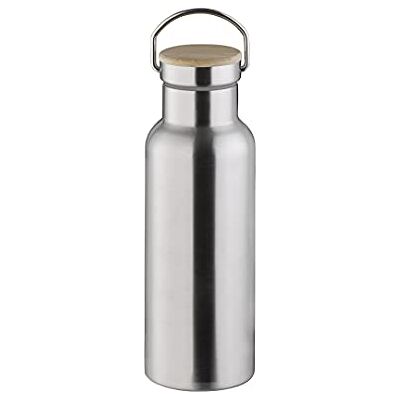 APS 66905 Hochwertige langlebige Edelstahl Isolierflasche/Trinkflasche mit 500 ml inkl. Tragebügel und Ersatzdichtung/auslaufsichere doppelwandige Getränkeflasche für Kinder, Freizeit & Erwachsene APS 66905 Hochwertige langlebige Edelstahl Isolierflasche/Trinkflasche mit 500 ml inkl. Tragebügel und Ersatzdichtung/auslaufsichere doppelwandige Getränkeflasche für Kinder, Freizeit & Erwachsene