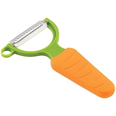 KUHN RIKON Gemüsesparschäler Veggie Karotte, Julienne-Klinge Orange KUHN RIKON Gemüsesparschäler Veggie Karotte, Julienne-Klinge Orange