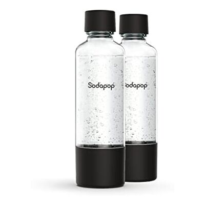 Sodapop PET-Flaschen-Set Logan & Cooper Pro, Ersatzflaschen ausschließlich für Wassersprudler Logan & Cooper Pro, BPA frei, 2x 850 ml Sodapop PET-Flaschen-Set Logan & Cooper Pro, Ersatzflaschen ausschließlich für Wassersprudler Logan & Cooper Pro, BPA frei, 2x 850 ml