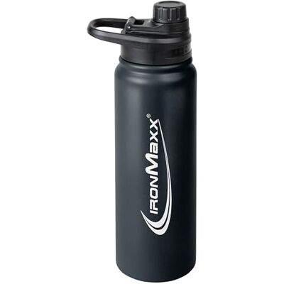 IronMaxx Hot & Cold Bottle – Deep Black 700ml Isolierte Edelstahl-Trinkflasche für heiße & kalte Getränke Auslaufsicher & BPA-frei Ideal für Sport, Alltag & Outdoor IronMaxx Hot & Cold Bottle – Deep Black 700ml Isolierte Edelstahl-Trinkflasche für heiße & kalte Getränke Auslaufsicher & BPA-frei Ideal für Sport, Alltag & Outdoor
