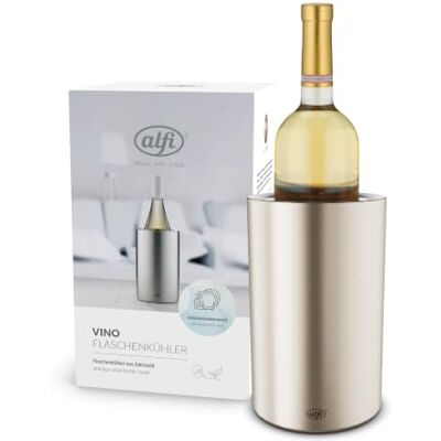 alfi VINO Flaschenkühler Edelstahl 0,70-1,00 l, champagner Für Wein- und Sektflaschen, Kühlhalten ohne Kondenswasser und Eiswürfel, spülmaschinenfest, champagner alfi VINO Flaschenkühler Edelstahl 0,70-1,00 l, champagner Für Wein- und Sektflaschen, Kühlhalten ohne Kondenswasser und Eiswürfel, spülmaschinenfest, champagner