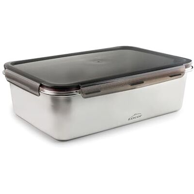 LACOR 64676 Ecoinox Pro Luftdichtes Tupper, 6,5 L, Edelstahl 18/10 mit Polypropylen-Deckel, Luftdichte und wiederverwendbare Lunchbox, Geeignet für Kühlschrank, Backofen und Geschirrspüler LACOR 64676 Ecoinox Pro Luftdichtes Tupper, 6,5 L, Edelstahl 18/10 mit Polypropylen-Deckel, Luftdichte und wiederverwendbare Lunchbox, Geeignet für Kühlschrank, Backofen und Geschirrspüler