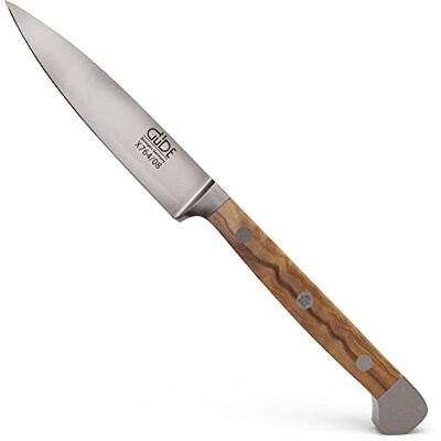 Güde Solingen Spickmesser geschmiedet, 8 cm, Olivenholz, ALPHA OLIVE, Office Messer, Doppelkropf, Handmade Germany Güde Solingen Spickmesser geschmiedet, 8 cm, Olivenholz, ALPHA OLIVE, Office Messer, Doppelkropf, Handmade Germany