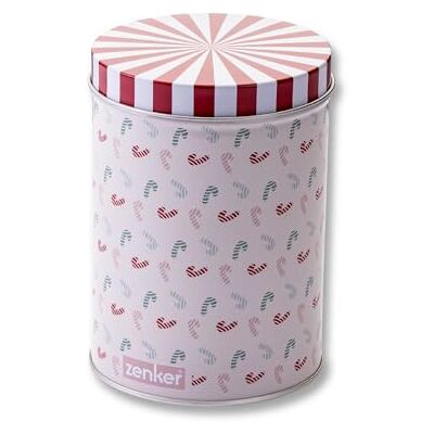 FACKELMANN Zenker Gebäck- und Aufbewahrungsdose – Ø11x15cm, Dekoratives Weihnachtsdesign, Ideal für Süßigkeiten und Kekse, Für Lebkuchen geeignet, Designed in Germany – The Christmas Candy Shop FACKELMANN Zenker Gebäck- und Aufbewahrungsdose – Ø11x15cm, Dekoratives Weihnachtsdesign, Ideal für Süßigkeiten und Kekse, Für Lebkuchen geeignet, Designed in Germany – The Christmas Candy Shop