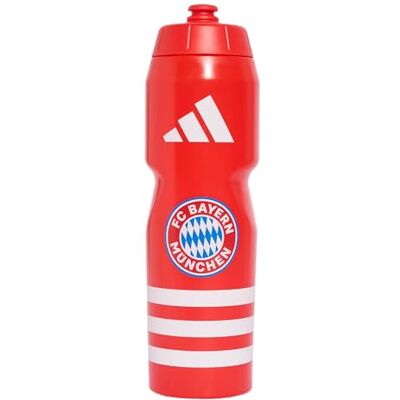 Adidas Unisex Fc Bayern Munich Home Bottle Bottle, red/white, One Size Adidas Unisex Fc Bayern Munich Home Bottle Bottle, red/white, One Size