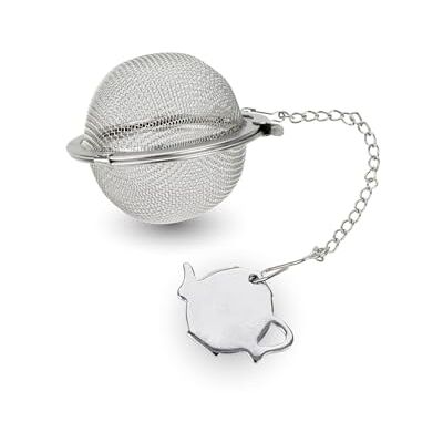 FACKELMANN Tee-Ei Essential aus hochwertigem Edelstahl Ideal für losen Tee, spülmaschinengeeignet, Silber FACKELMANN Tee-Ei Essential aus hochwertigem Edelstahl Ideal für losen Tee, spülmaschinengeeignet, Silber